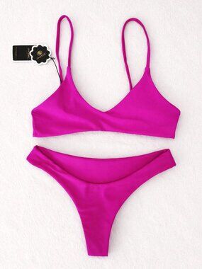 Brand new hot pink bikini set – never worn, still has tags!
